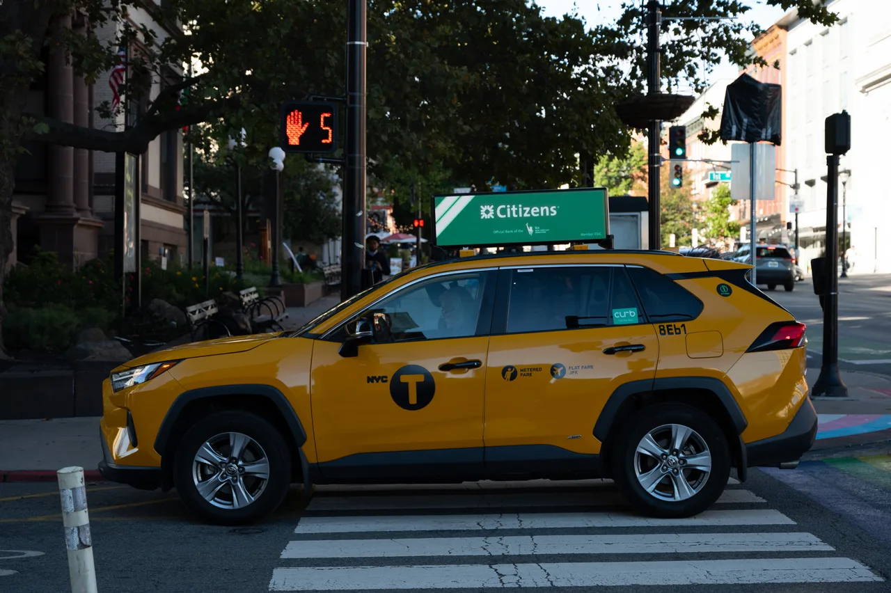 Citizens running on a digital top at New York City, New York, 2025