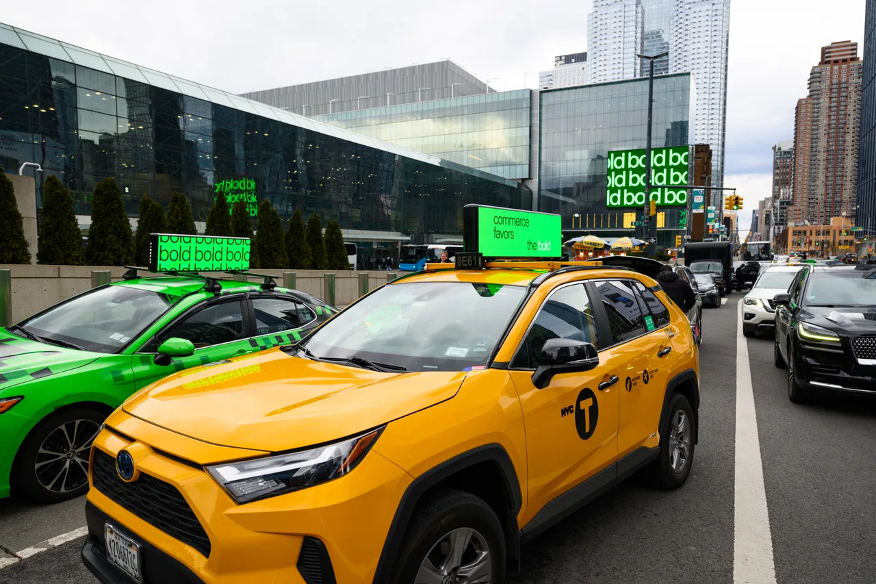 Shopify running on a digital top at Javits Center, New York, 2025