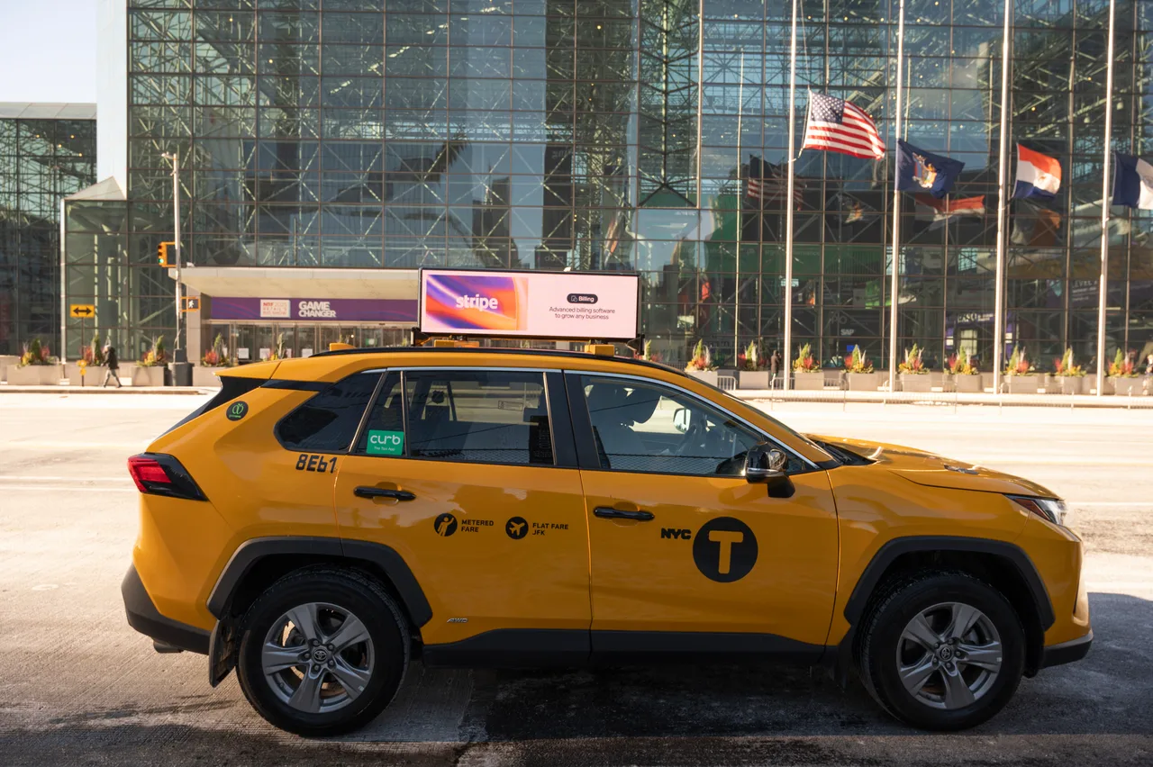 Stripe running on a digital top at Javits Center, New York, 2025