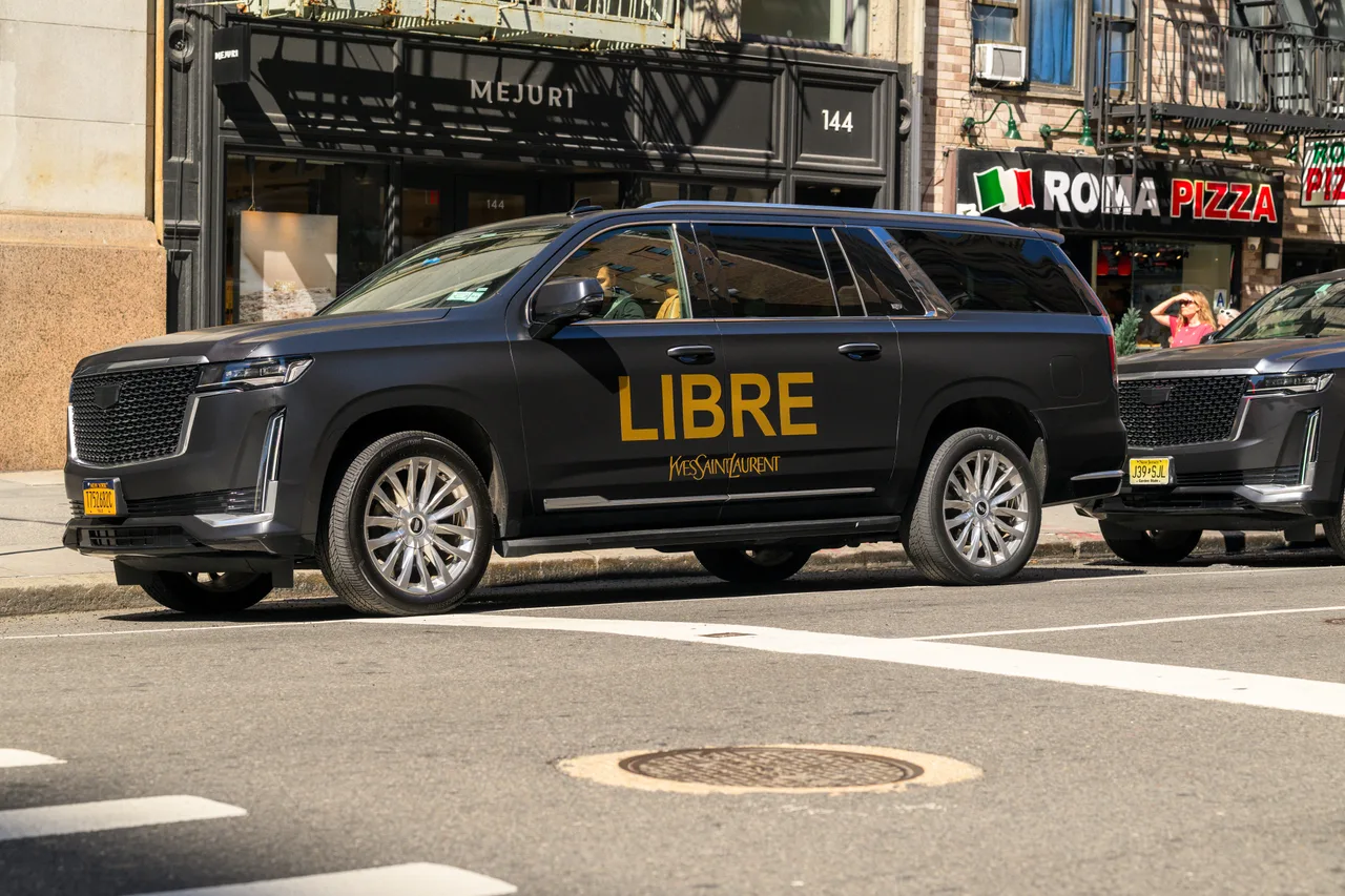 Yves Saint Laurent running on a full wrap at Nolita, New York, 2025